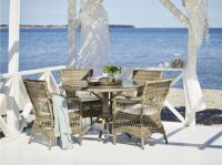 Billede af Sika-Design Georgia Garden Grace Havebord Ø: 120 cm - ALU Natur 