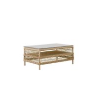 Billede af Sika-Design Georgia Garden Hazel Loungebord 100x60 cm - ALU Natur