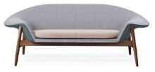 Billede af Warm Nordic Fried Egg Sofa L: 186 cm - Light Green/Petrol/Pale Peach
