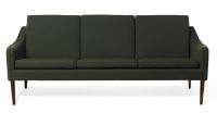 Billede af Warm Nordic Mr. Olsen 3 Seater Sofa L: 200 cm - Walnut/Dark Green