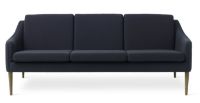 Billede af Warm Nordic Mr. Olsen 3 Seater Sofa L: 200 cm - Smoked Oak/Midnight Blue 