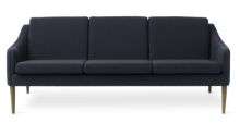 Billede af Warm Nordic Mr. Olsen 3 Seater Sofa L: 200 cm - Smoked Oak/Midnight Blue 