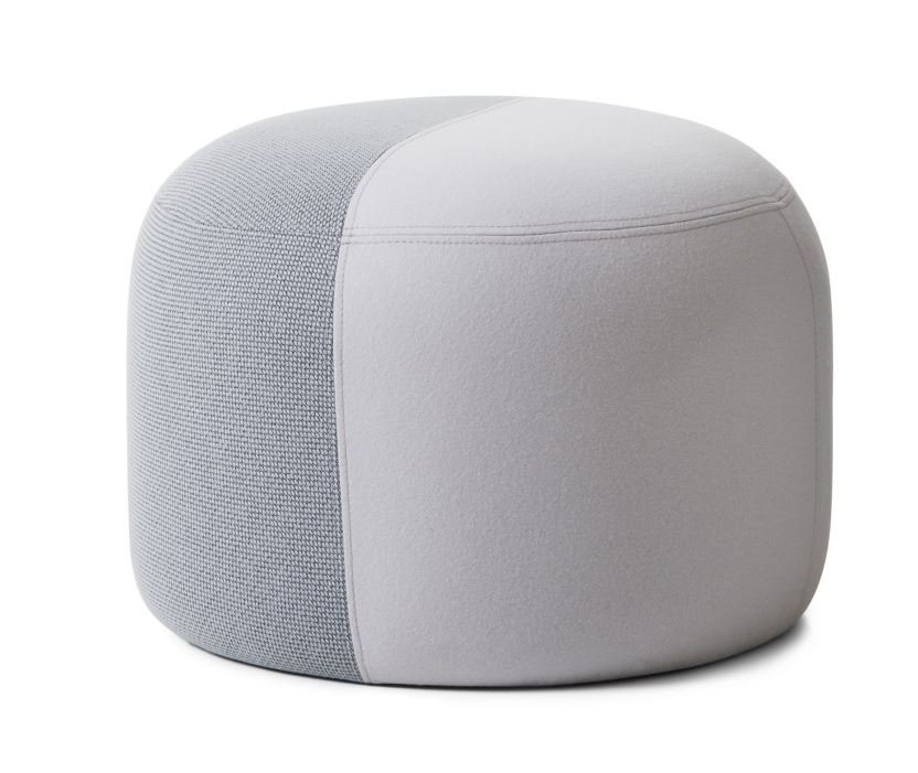 Billede af Warm Nordic Dainty Pouf Ø: 55 cm - Minty Grey/Cloudy White 