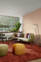 Billede af Warm Nordic Dainty Pouf Ø: 55 cm - Minty Grey/Cloudy White 