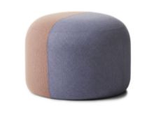 Billede af Warm Nordic Dainty Pouf Ø: 55 cm - Fresh Peach/Soft Violet