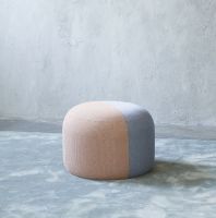 Billede af Warm Nordic Dainty Pouf Ø: 55 cm - Fresh Peach/Soft Violet