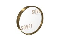 Billede af SOVET Visual Round Spejl  Ø: 31 cm - Burnished Brass/Extralight Mirror