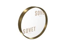 Billede af SOVET Visual Round Spejl  Ø: 31 cm - Burnished Brass/Extralight Mirror