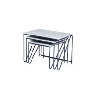 Billede af Please Wait to be Seated Triptych Nesting Tables B: 57 cm - Grå/Blå