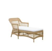 Billede af Sika-Design Georgia Garden Olivia Chaiselounge D: 150 cm - ALU Natur/CY101 White