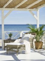 Billede af Sika-Design Georgia Garden Olivia Chaiselounge D: 150 cm - ALU Natur/CY101 White