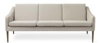 Billede af Warm Nordic Mr. Olsen 3 Seater Sofa L: 200 cm - Smoked Oak/Linen