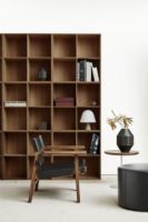 Billede af Fredericia Furniture 2226 Den Spanske Stol af Børge Mogensen SH: 33 cm - Sort Læder/Sortlakeret Eg