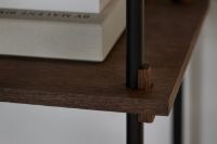 Billede af Moebe Shelving System Low 85x86 cm - Smoked Oak/Black