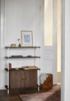 Billede af Moebe Shelving System Medium 115x86 cm - Smoked Oak/White

