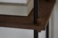 Billede af Moebe Shelving System Low/Double 85x162 cm - Smoked Oak/Black