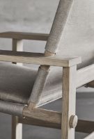 Billede af Fredericia Furniture 2031 The Canvas Chair af Børge Mogensen SH: 41,5 cm - Natur Canvas/Sæbebehandlet Eg