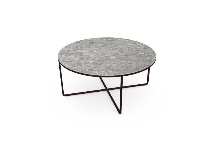 Billede af SOVET Piktor Sofabord  Ø: 80 cm - Mocha/Ceramics Ceppo di Gré