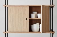 Billede af Moebe Shelving System S.115.1.B 115x85 cm - Oak/Black