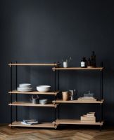 Billede af Moebe Shelving System S.115.1.B 115x85 cm - Oak/Black