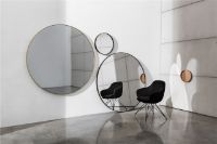Billede af SOVET Visual Round Spejl  Ø: 68 cm - Burnished Brass/Extralight Mirror