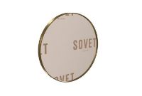 Billede af SOVET Visual Round Spejl  Ø: 80 cm - Burnished Brass/Bronzed Mirror