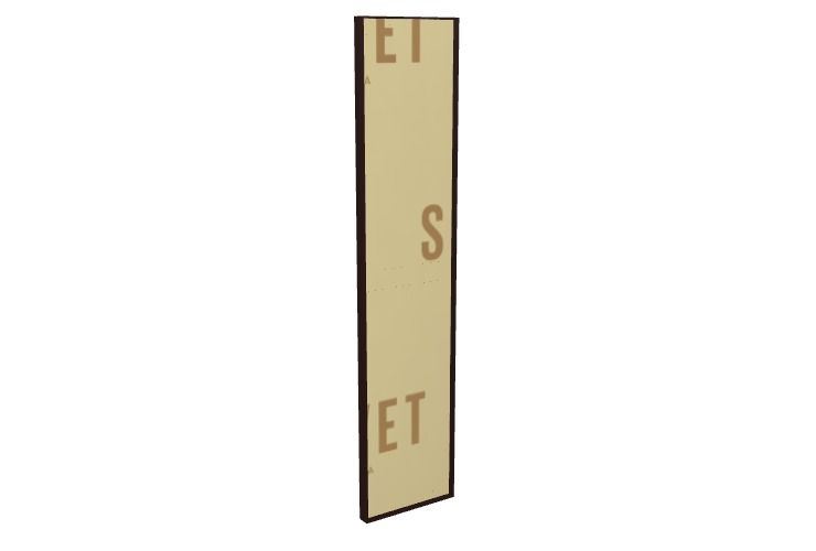 Billede af SOVET Visual Rectangular Spejl 180x40 cm - Mocha/Gold Mirror