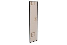 Billede af SOVET Visual Rectangular Spejl 180x40 cm - Black/Bronzed Mirror
