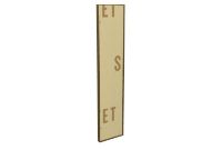 Billede af SOVET Visual Rectangular Spejl 180x40 cm - Burnished Brass/Gold Mirror