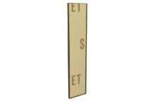 Billede af SOVET Visual Rectangular Spejl 180x40 cm - Burnished Brass/Gold Mirror