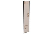 Billede af SOVET Visual Rectangular Spejl 220x45 cm - Black/Bronzed Mirror