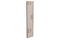 Billede af SOVET Visual Rectangular Spejl 220x45 cm - Burnished Brass/Bronzed Mirror
