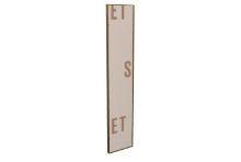 Billede af SOVET Visual Rectangular Spejl 220x45 cm - Burnished Brass/Bronzed Mirror