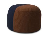 Billede af Warm Nordic Dainty Pouf Ø: 55 cm - Rusty/Midnight Blue