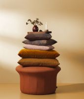 Billede af Warm Nordic Grace Pouf Ø: 77 cm - Burnt Orange