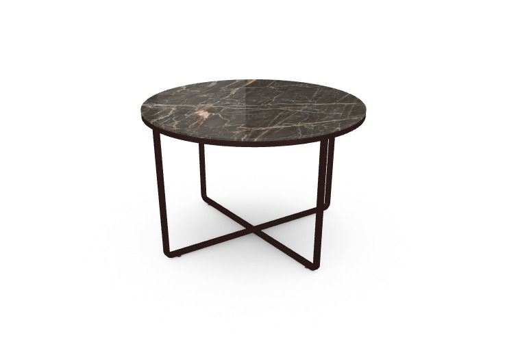 Billede af SOVET Piktor Sofabord  Ø: 55 cm - Mocha/Ceramics Ombra de Caravaggio