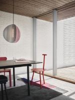 Billede af Please Wait To Be Seated PROXIMA Pendant Ø: 46 cm - Brass/Indien Red/Ash Grey 