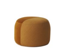 Billede af Warm Nordic Dainty Pouf Ø: 55 cm - Dark Ochre/Amber