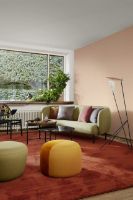 Billede af Warm Nordic Dainty Pouf Ø: 55 cm - Dark Ochre/Amber