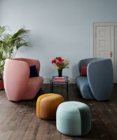 Billede af Warm Nordic Dainty Pouf Ø: 55 cm - Jade/Forest Green