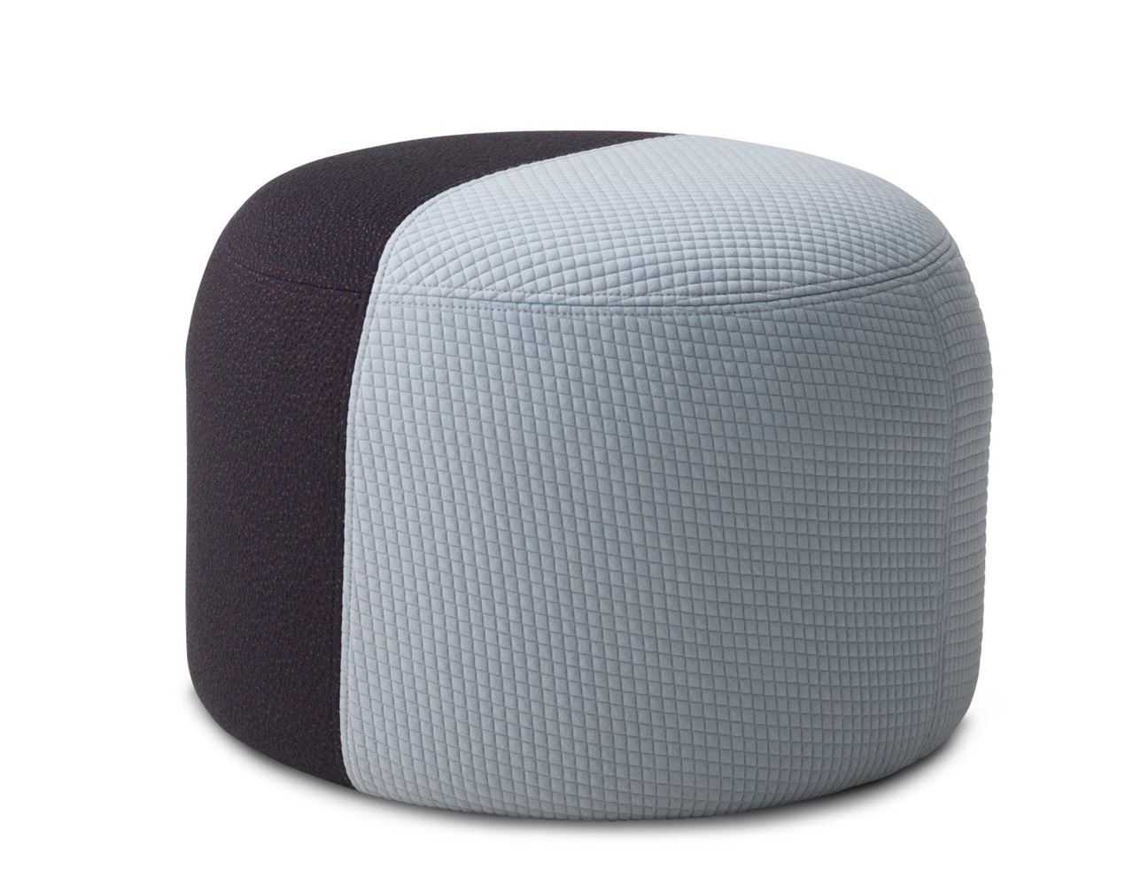 Billede af Warm Nordic Dainty Pouf Ø: 55 cm - Light Blue/Eggplant