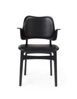 Billede af Warm Nordic Gesture Chair SH: 46 cm - Beech/Black Leather