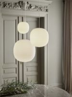 Billede af New Works Lantern Pendant Ø: 20 cm - Frosted White Opal Glass 