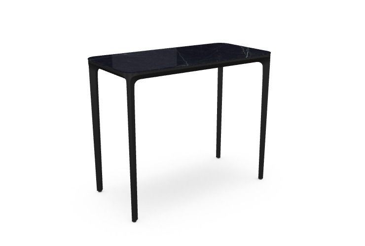 Billede af SOVET Slim 4 Legs Console L: 90 cm - Black/Ceramics Polished Marquinia