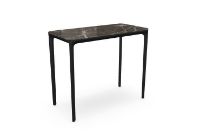 Billede af SOVET Slim 4 Legs Console L: 90 cm - Black/Ceramics Ombra di Caravaggio