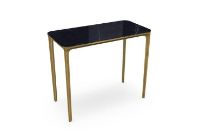 Billede af SOVET Slim 4 Legs Console L: 90 cm - Burnished Brass/Ceramics Polished Marquinia