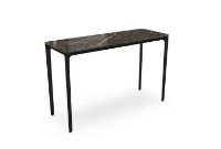 Billede af SOVET Slim 4 Legs Console L: 120 cm - Black/Ceramics Ombra di Caravaggio