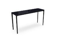 Billede af SOVET Slim 4 Legs Console L: 140 cm - Black/Ceramics Polished Marquinia