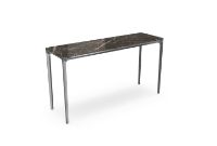 Billede af SOVET Slim 4 Legs Console L: 140 cm - Chrome/Polished Ombra di Caravaggio