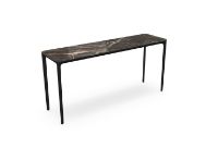 Billede af SOVET Slim 4 Legs Console L: 160 cm - Black/Ceramics Ombra di Caravaggio